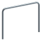 Guard hoop |  76 x 2,6 mm | without cross bar | for casting in concrete | total width: 2000 mm | total height: 1500 mm | hot-dip galvanized